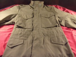 Usgi Us Military Usmc Cold Weather Man&#39;s Field Coat Green Size X-SMALL Regular - £46.38 GBP