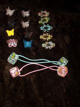 LOT of girls Hair Accessories butterflies Clips Elastic &amp; MORE! - £7.23 GBP