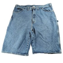 Dickies Size 44 Relaxed Fit Carpenter Jean Shorts Denim Blue Jorts Baggy... - £11.01 GBP