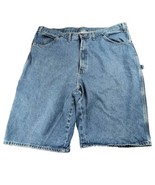 Dickies Size 44 Relaxed Fit Carpenter Jean Shorts Denim Blue Jorts Baggy... - £11.02 GBP