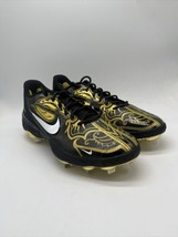 Nike Alpha Huarache Elite 3 Black/Gold Baseball Cleats CV3553-001 Men&#39;s Size 11 - £55.04 GBP