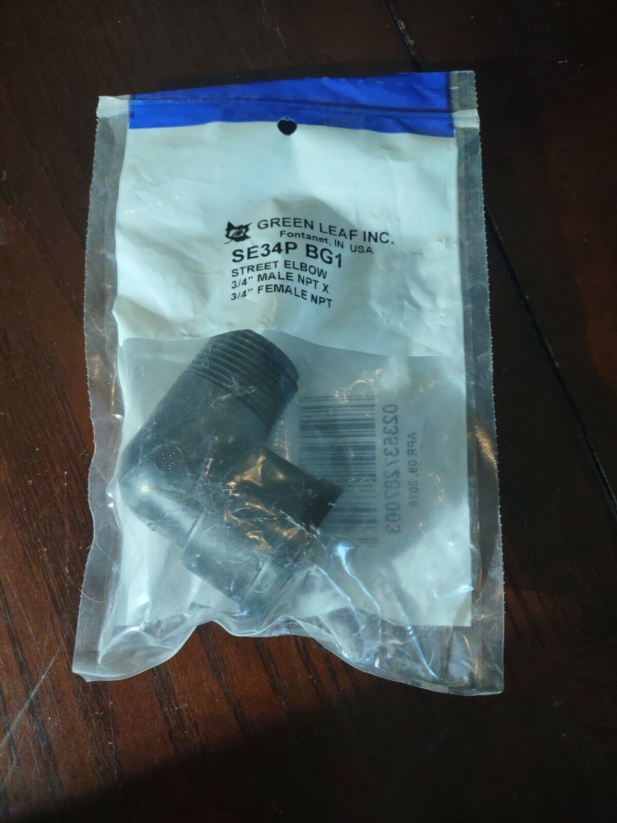 GreenLeaf  3/4&quot; Male x 3/4&quot; Female 90-Degree Poly Street Elbow SE34P - $8.79