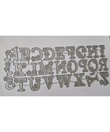 Capital Alphabet with Floral Design Metal Cutting Die Birthday Wedding S... - $18.00