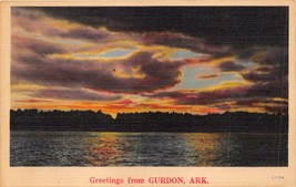 Gurdon Clark County Arkansas~Greetings From Postcard c1940s - £4.33 GBP