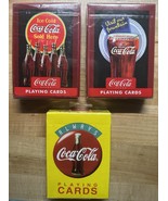 LOT of 3 Packs - COCA-COLA PLAYING CARDS - NEW/UNOPENED - COKE POLAR BEAR - $244.80 MXN