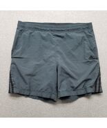 Adidas Shorts Mens Small Gray Activewear Drawstring Pockets 34x16 - $360.99 MXN