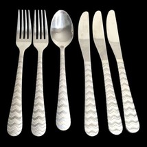 LOT OF 6 CAMBRIDGE &quot;BERKSHIRE SAND&quot;  PATTERN STAINLESS STEEL FLATWARE Mixed - $13.80