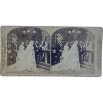 Antique Stereoscope Stereoscopic Card Melander &amp; Bro. Chicago #77 Wedding Bride - $23.17