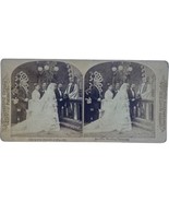 Antique Stereoscope Stereoscopic Card Melander &amp; Bro. Chicago #77 Weddin... - $29.21 CAD