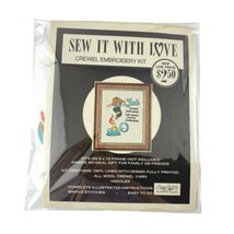 Sew It With Love Crewel Embroidery Kit Jack Be Nimble Nursery Marion Nic... - $19.26