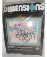 Dimensions Cross Stitch Floral Fantasy Needle 2316 VTG Barbara Mock USA NEW - $247.53 MXN