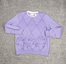 Vtg Alfred Dunner Sweatshirt Women M Purple Embellished Embroidered Gran... - £17.30 GBP