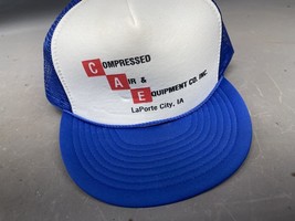 Vintage Compressed Air Equipment SnapBack Trucker Hat Cap Laporte City I... - $18.13