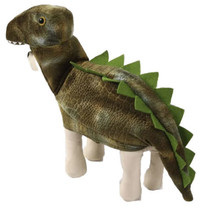 Peluche Vert Dinosaure Halloween Costume Vêtements Chien Chat Compagnie S Neuf - £7.88 GBP