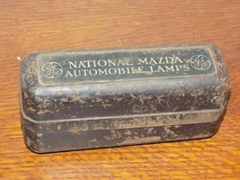 Vintage National Mazda Automobile Lamps GE Metal Container - $24.75