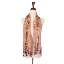 Vintage Silk Scarf Adrienne Vittadini Neutral Color Light Weight Flowy F... - £18.00 GBP