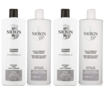 NIOXIN System 1 Cleanser 33.8oz 2pcs &amp; Scalp Therapy 33.8oz 2pcs SET - £69.21 GBP