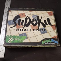 Sudoku Challenge Board Game Zoodoku For Kids Simplyfun Complete Numbers ... - $9.50