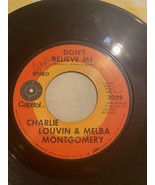 Charlie Louvin &amp; Melba Montgomery - Did You Ever / Don&#39;T Believe Me 45 RPM - $8.00