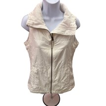  Columbia Sportswear Womens S Jacket Medium white Full Zip fleece Vest - $174.71 MXN