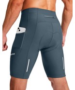 Men&#39;S 3D Padded Cycling Shorts With Zipper Pockets For Road Biking, Moun... - $44.99