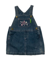 John Deere &quot;Farm Cutie&quot; Denim Overall Dress 100% Cotton 6/9M - $13.30