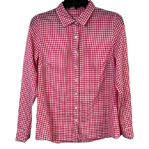 J.Crew Womens The Perfect Shirt Button Front Pink Gingham Cotton Barbiecore 4 - £17.45 GBP