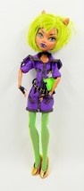 Monster High Doll Clawdeen Wolf Dawn Of The Dance Green Hair 2008 Gold - £32.04 GBP