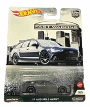 Hot Wheels Premium Car Culture Fast Wagons ‘17 Audi RS 6 Avant * Real Riders * - £10.30 GBP