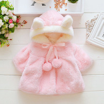 Newborn Baby Boys Girl Winter Warm Flannel Cloak Hooded Coat Outdoor Jac... - £12.57 GBP