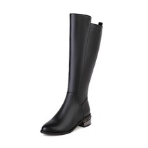 New autumn winter women s high boots casual knee high boots women long riding boots low thumb200