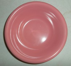 Vintage Rose Pink Color China Stoneware Coup Cereal Bowl, 6 5/8&quot; Looks Like by L - £22.01 GBP
