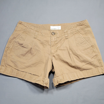 Old Navy Women Shorts Size 4 Tan Khaki Preppy Pleated Shortie Classic Lo... - $11.70