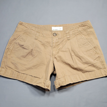 Old Navy Women Shorts Size 4 Tan Khaki Preppy Pleated Shortie Classic Lo... - £9.20 GBP