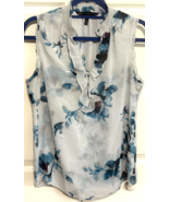 White House Black Market Floral Sleeveless 6 Flowing Top Shirt Blouse - €12,79 EUR