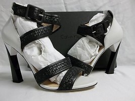 Calvin Klein Collection Size EU 41 US 11 M Vera Black Leather Heels New ... - £394.39 GBP