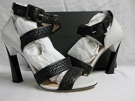 Calvin Klein Collection Size EU 41 US 11 M Vera Black Leather Heels New ... - £386.87 GBP