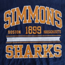 T Shirt Simmons College University Sharks Womens Athletics Size L Large - £11.99 GBP