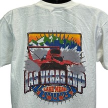Las Vegas Cup Hydroplane Vintage 90s T Shirt Large Lake Mead Racing Mens White - £34.93 GBP