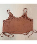Free People Carina Bralette – XS – Mango (Dusty Rose) Lace Crop Top - $8.50
