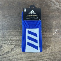 NEW Adidas Creator 365 Blue Athletic Crew Socks Size M Basketball - $10.39