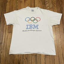 Vintage 90s IBM 1996 Atlanta Olympics T Shirt Olympic Games Technology USA Sz XL - £23.25 GBP