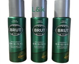 Brut Original Deodorant Spray For Men, 200ml { 3 Bottles} - $17.52