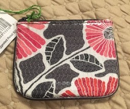 Vera Bradley Shimmer Zip Pouch Cheery Blossoms NWT - £15.02 GBP