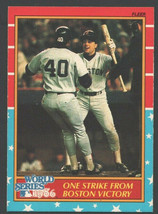 1987 Fleer World Series #10 Boston Red Sox One Strike From Victory   ! - £0.58 GBP