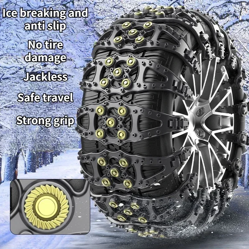 Car Snow Chain for Car Tire Snow Chain Wheel Tyre Off-road Tires Winter Cars - £11.36 GBP