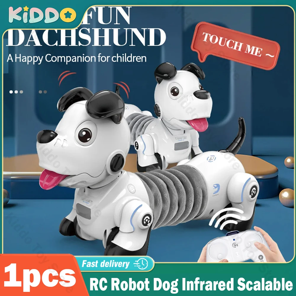 RC Robot Dog Puzzle Machine Dachshund Infrared Electronic Remote Control - £65.25 GBP+