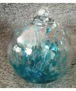 Hanging Glass Ball 4&quot; Diameter Aqua Tree Witch Ball (1) WB17 - €16,12 EUR