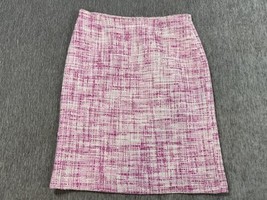 Phist Pour Elle Skirt Womens FR 40 Pink Tweed Pencil Made in France Desi... - $98.99