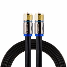 PHILIPS RG6 Quad Shield Coaxial Cable, 6 ft. in-Wall Rated, Ideal for TV Antenna - $13.92